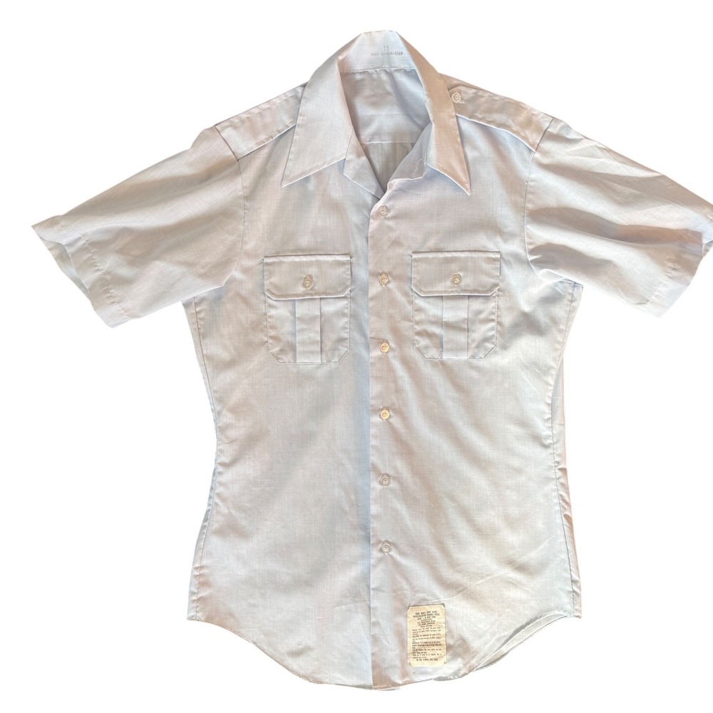 Gulf Apparel Corp USAF AF‎ Blue 1550 Short Sleeve Uniform Shirt 15